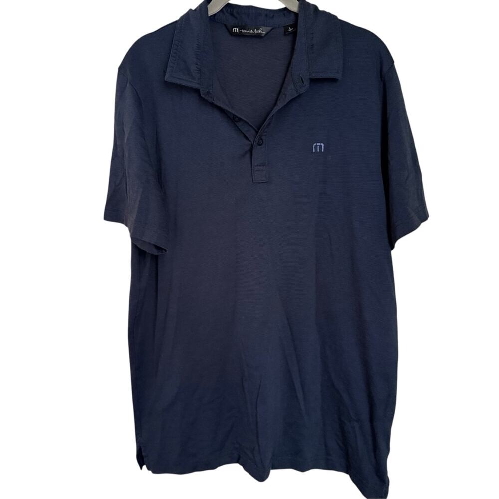 Travis Mathew Men’s Navy Short-Sleeve Polo Sz L